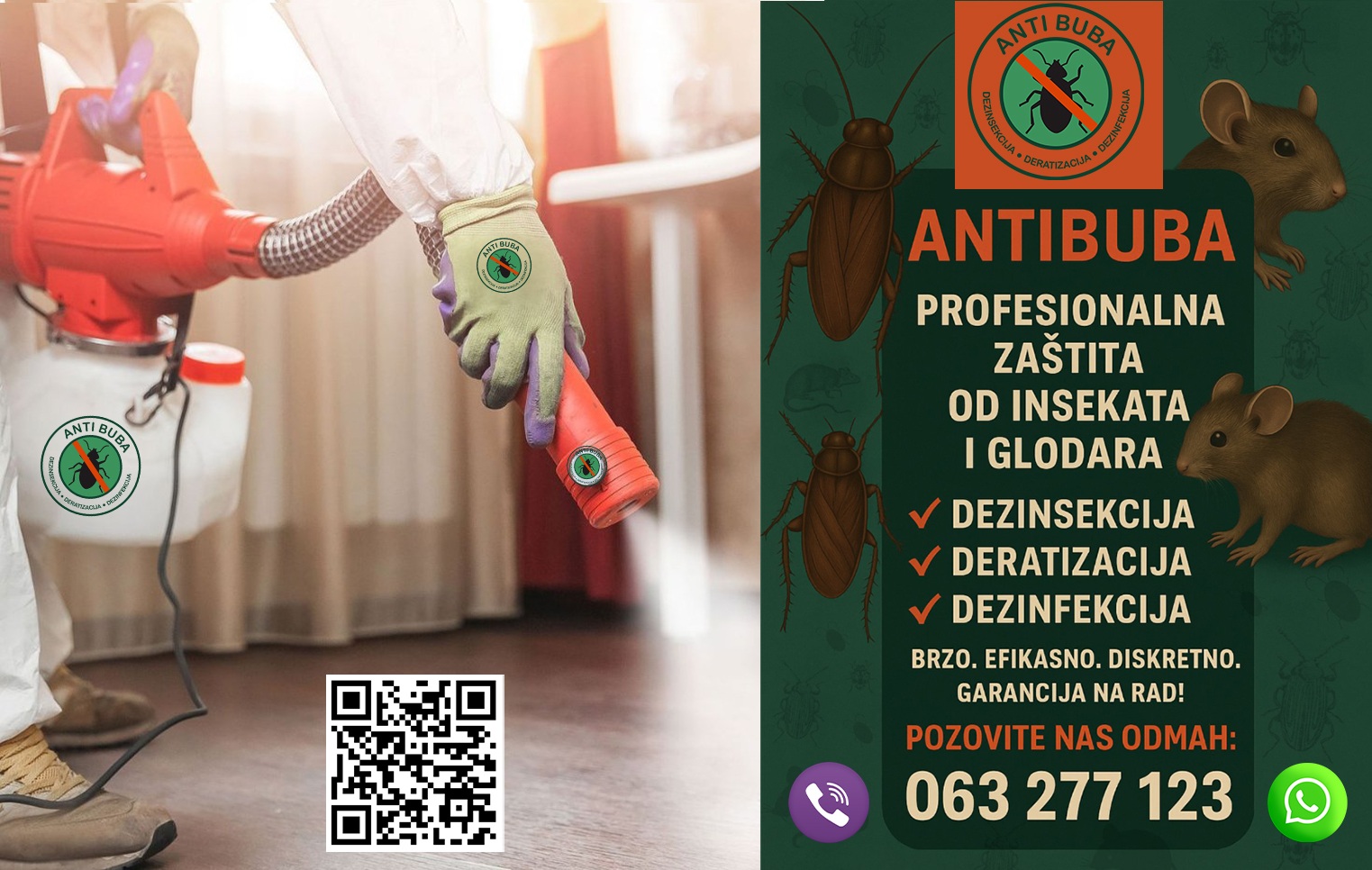 Izrada sajta — Antibuba, Dezinsekcija i deratizacija